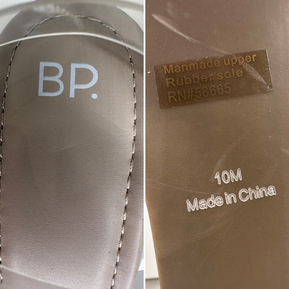 BP. Clear Strap Espadrille Wedge Sandals Size 10M Ankle Strap Platform Heels NWT - Picture 9 of 12